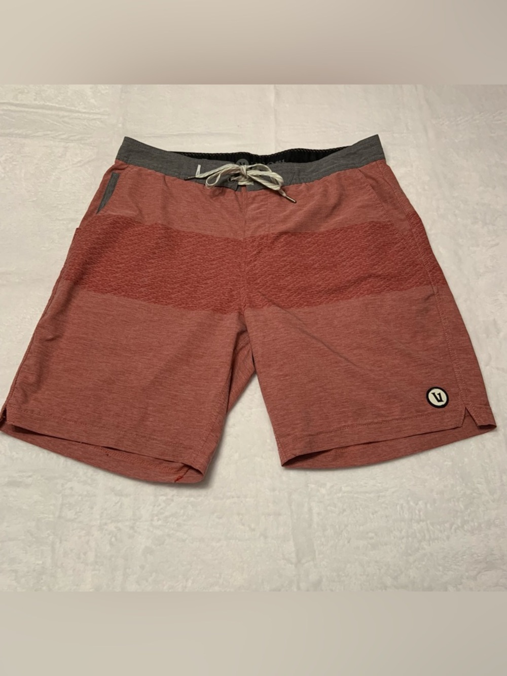 Vuori Men's Cruise Boardshort - Terracotta Heathered - Size 34 (Large)